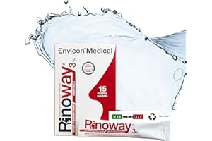 Envicon Rinoway® Sali Ipertonici per Lavaggi Nasali 3% - Polvere per Irrigazione Nasale – 15 Bustine da 7,5 g - Decongestionante Nasale per Respirare Meglio dal Naso e Alleviare il Raffreddore