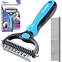 Brosse Autonettoyante SZZETK Pour Chat Et Chien - Peigne Anti-Poils Morts Avec Bouton De Libération, 2 Pièces, Vert/Orange
