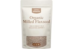 Everyday Superfood Organic Milled Flaxseed 190g | Cold Ground linseed | Lab-tested for Retail Grade food safety compliance | Suitable for baking
