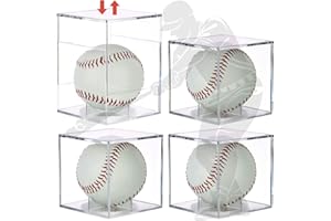 LRANFOW Lot de 4 présentoirs de baseball compatibles avec les ballons de taille officielle