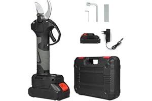 Irfora Przenośne elektryczne nożyce ogrodowe 21 V, z torbą do przenoszenia, akumulator litowy 2000 mAh i ładowarka, napędzane sekatory ogrodowe, średnica cięcia 30 mm