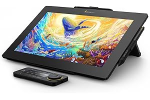 Xencelabs Pen Display 16 Bundle 4K OLED Tableta Gráfica Profesional con Pantalla de 16" con Quick Keys Monitor de Dibujo y 2 Plumas sin Batería para Windows-Arm/Windows/Mac/Linux