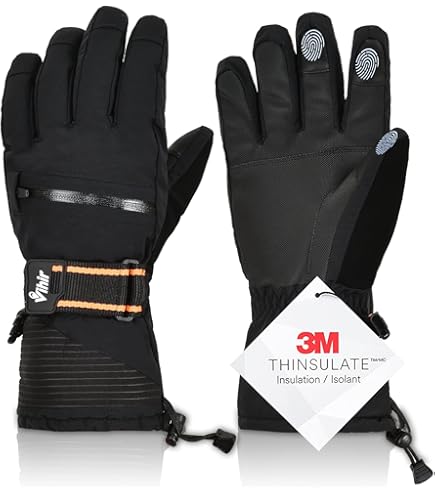 Guanti Invernali Uomo Impermeabili E Touchscreen - Con Pile Per Neve, Sci, Ciclismo