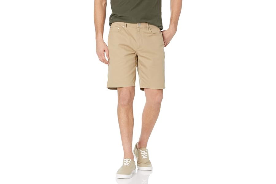 Amazon Essentials Men's Straight Fit 9“ (23cm) Stretch 5-Pocket Jean Shorts