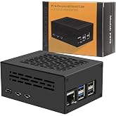 Geekworm P579 Raspberry Pi 5 Case, Compatible with Active Cooler | Support Top PCIe M.2 NVMe SSD HAT Shield X1001 / X1003 / X