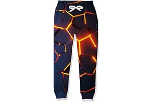 RAISEVERN 6-13T Chłopcy Jogging Dół z Nadrukiem Dziewczęce Śmieszne Spodnie Dresowe Joggery 3D Luźne Spodnie Sportowe Spodnie dresowe ze sznurkiem dla dzieci na co dzień