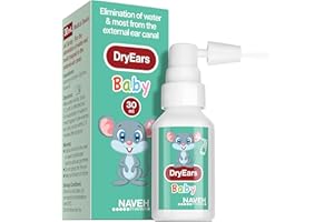 NAVEH PHARMA® Dry Ears Baby | Swimmers Ear Drops Spray | Ear Drying Drops for Little Swimmers | Remove Water Trapped in Ears in Seconds | Prevent Hearing Loss (30 ML)