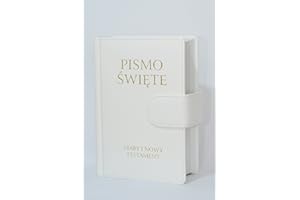 Pismo Swiete Stary i Nowy Testament B5 biale skoropodobne z zapieciem na magnes