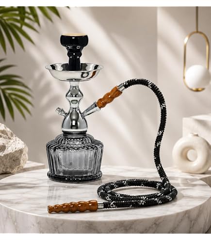 Buy ZORPIFY Ceramic Glass Hookah (20 inch, Black) Online at Low
