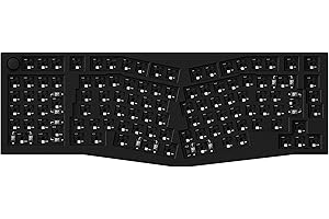 Keychron Q14 Pro Kit Clavier Mécanique Alice 96% en ISO, Corps en Aluminium CNC, Kit Barebone Gaming à Monter Soi-même, Programmable QMK/Via, RGB, Bluetooth 5.1/Filaire, pour Mac, Windows - Noir