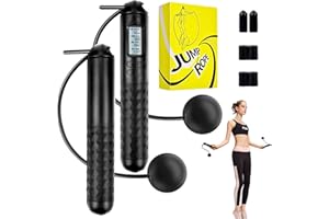 QUIXION Ropeless Skipping Rope, Skipping Ropes For Adults, Wireless Skipping Rope With Counter, Cordless Skipping Ropes Gravity Ball Jump Rope At Home Workout Experience Equipment For Women Men (Pink)