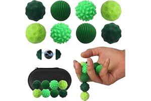 DUBUOZA 8 Pezzi Magnetic Sensory Fidget Ball Toys, Magnetiche Antistress in Silicone, Magnetiche Palline Antistress, Pallina Antistress in Silicone, Anti-Stress Anxiety Toy per Adulti e Bambini