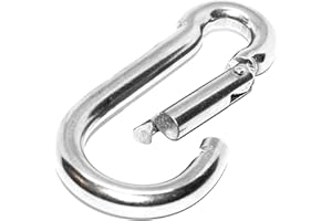 PRIOSTAHL DRS Lot de 5 mousquetons en acier inoxydable V4A Standard