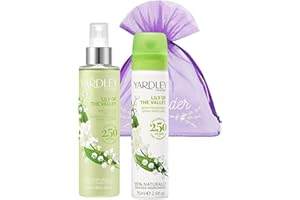 Lily of the Valley Scent Bundle With Moisturising Fragrance Body Mist 200ml and Deodorant Body Spray 75ml with Deluxio Gifts Gift Bag