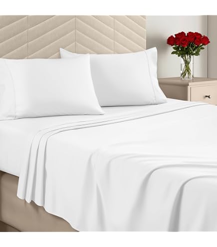 Elegant Comfort Parure De Lit 4 Pièces Microfibre 1500 Hôtelière Très Grand Lit - Rose Vif
