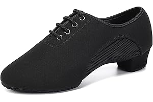 SWDZM Scarpe da Ballo Latino Americano Allenamento Donna Punta Chiusa Pratica Tango Salsa Donna Tacco 3.5 cm