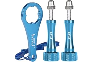 HSU Vis en Alliage d'aluminium pour GoPro, Vis d'extension pour Caméras d'action Hero 12/11/10/9/8/7/6/5/4/3(Bleu)