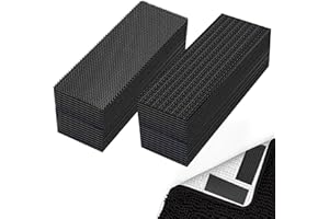 STARFA LAB 24pcs Rug Gripper For Carpeted Floor, Anti Slip Mat on Carpet Stop Sticky Corner Flat, Rug Tape Pad Grippers for Hardwood Laminate Floors Stair Sofa Furniture Cushion Car Boot Liners, 25mm x 100mm