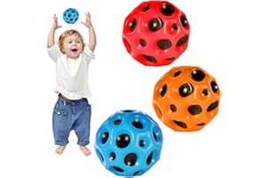 Yoirzit Palla Spaziale Astro Jump Ball 3 Pezzi, Palla Rimbalzante Moon Ball Spacball, Palla in Gomma Super Alta, Palla Spaziale per Bambini e Adulti, Palla da Allenamento Giocattolo Regalo