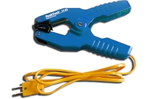 PeakTech Practical Temperature Sensor, Type K, as Clamping Pliers/Clamp for Pipes, 1 Piece, TF-25