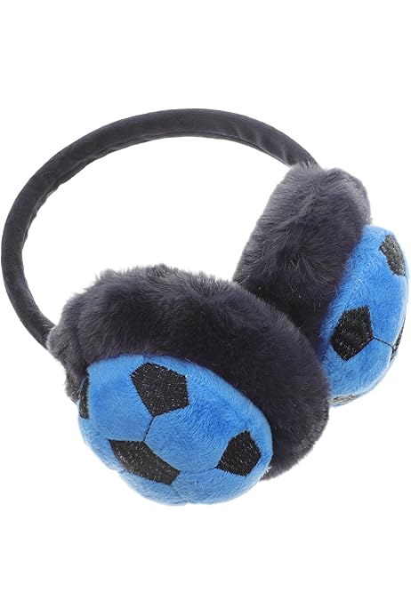 Paraorecchie Per Bambini - Morbidi E Caldi, A Forma Di Pallone Da Calcio, Per Sport Invernali - Foto 6