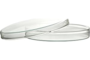 LACYAN Witeg 5 830 003 B Boîtes de Petri avec couvercle, diamètre 80 mm x 15 mm, non poreux, Ensemble complet, verre borosilicate 3.3