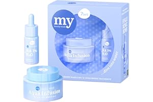 7Days Ensemble De Soins De La Peau Avec Masque Facial Et Sérum À L'acide Hyaluronique - Ensemble Cadeau De Soins De La Peau Coréens Pour Femmes Et Adolescents - Ensemble De Chouchoutage