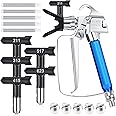 Zhengmy 12-Piece Airless Paint Sprayer Gun Kit with Nozzle Guard, 5 Spray Tips, 5 Filters for Airless Spraying Machine