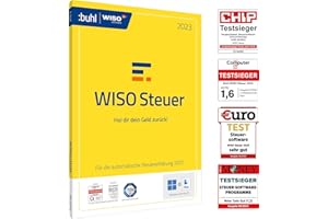 WISO Steuer 2023 (für Steuerjahr 2022) | Postzustellung: Steuererklärung 2022 automatisch gemacht (WISO Steuer-Software)