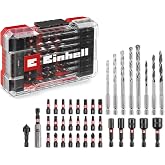 Orijinal Einhell M-CASE 39-Par&ccedil;a Darbeye Dayanıklı Set (25 mm U&ccedil;lar, Metal Matkap, Ahşap, Taş, 60 mm Tutucu, Lokma Anahtar, H