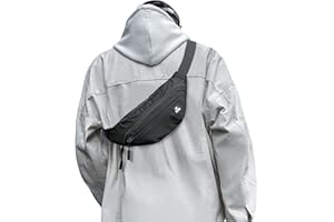 SZSYCN Grand Sac Banane Sac Banane pour Femmes Sac de Taille de Mode Dames et Hommes Sports Noir Sac de ceinture étanche pour Le Voyage iPhone Travailleur Camping Randonnée Fitness Vélo Chasse