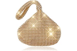 JIAN YA NA Ladies 'Evening Clutch Bling Glitter borsa triangolo disegno borsa da sposa borsa per il partito Prom (d'oro)