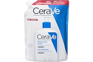 CeraVe - Lait Hydratant Corps et Visage - Peau Sèche à Très Sèche - 24H d’Hydratation en Continu - Acide Hyaluronique + 3 Céramides - Texture Légère, Non Collante - Sans Parfum, Non Comédogène