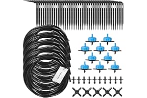 HOLZBRINK Bewässerungssystem Bewässerungsset 3: inkl. Kreuzstück, Blauer Tropfer 8l/h, 10 Sets, HTB-03-B-10