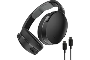 Skullcandy Hesh ANC Over-Ear Wireless-Kopfhörer mit Noise Cancelling, 22 Std. Akkulaufzeit, Mikro, kompatibel mit iPhone, Android und Bluetooth-Geräten - Schwarz