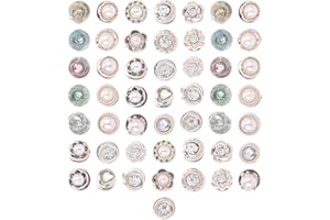 CHANRAINGYEE 200 sztuk broszki do ubrań, broszki, wycięcia, pomniejszenia, przypinki, guziki, bez szycia, wycięcia, pomniejszanie, klipsy, przypinki