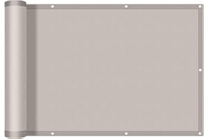 SUNNY GUARD Osłona balkonowa Pokrywa balkonowa PES Ochrona UV Okładzina balkonowa odporna na warunki atmosferyczne, z wiązkiem kablowym