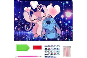 NASHRIO Peinture Diamant Kits, 5D Bricolage Diamond Painting Complet Diamant Strass Point de Croix Cristal Painting Diamond Art pour Murale Décoration, Diamant Artisanat Painting pour Enfants Adultes 40x30cm