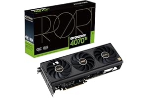 ASUS ProArt NVIDIA GeForce RTX 4070 Ti OC Edition – Carte graphique créateur (12GB GDDR6X, PCIe 4.0, DLSS 3, HDMI 2.1a, DisplayPort 1.4a, Ventilateurs axiaux à double roulement à billes, 0dB)