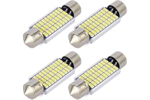 Safego 4x C5W LED Canbus Senza Errori 41mm 30SMD 3014 Lampadine per Luci Interne Auto o Targa a LED Bulbi 211-2 578 Xeno Bianco 6000k-6500k