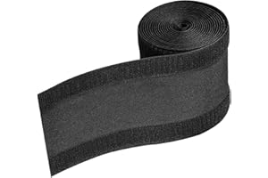 Rhinenet 9.84ft Floor Cable Cover Protector 4 inches in width Carpet Cord Cover Cable Management Reusable for Home Commercial Office Carpet Only for felt carpet - Black