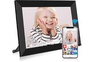 FRAMEO WiFi Cadre Photo Numérique 10,1 Pouces, Cadre Photo Numerique 1280x800 HD à écran Tactile Cadre Numerique Photo avec S