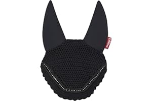 LeMieux Diamante Acoustic Fly Hood with Soundproof Micro Foam - Soft Bamboo Lining - Comfortable Fit Sport Horse Wear
