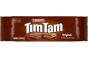 Arnott’s Tim Tam Biscuits Bars with Milk Chocolate Flavour Coating, Original 163g