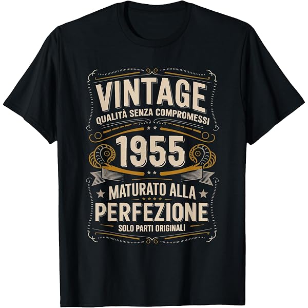 Tshirteria Maglietta Compleanno Umoristica "Prodotto Nel 1970 Invecchiato Alla Perfezione" - 100% Cotone, Tutte Le Taglie - 2