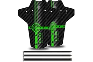 FETESNICE MTB Guardabarros, Guardabarros Bicicletas,Delantero y Trasero Mudguard Adapta a 26", 27.5", 29" Guardias de Barro Bicicleta de montaña