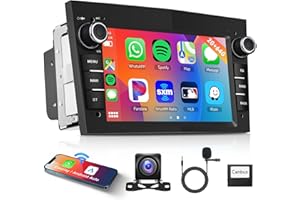 2G 64G Android Car Stereo for Vauxhall Astra Corsa Vauxhall Meriva Zafira Vivaro with Carplay Android Auto, Rimoody 7 Inch Touch Screen Car Radio GPS HiFi WiFi FM RDS Radio Bluetooth Reverse Camera