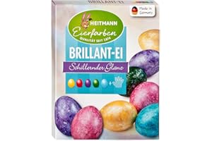 ‎HEITMANN EIERFARBEN Heitmann Eierfarben Brillant - 5 flüssige Kaltfarben mit Glanz-Effekt - azofrei - Ostern - Ostereier bemalen, Ostereierfarbe