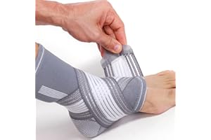 NEOtech Care - Tutore per caviglia a fascia - Tessuto elastico e traspirante - compressione regolabile con fascia a strappo - uomo, donna, ragazzo - piede destro o sinistro (XL, 1 Pezzo)