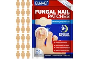AOOWU 21 Stück Zehennagel Behandlung, Pilz-Nagel-Patches, Pilz-Nagelbehandlungs-Patches, Spaltnagelreparatur Stärkende Nägel für Beschädigte Nägel und das Erscheinungsbild Verfärbter Nägel